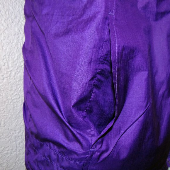 LIZ CLAIBORNE Reversible Purple & Black Fleece Vest Size Medium - Picture 3 of 8